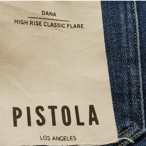 Pistola Dana Button Fly Flare High Rise Classic Fit in Delano Size 26 - Picture 10 of 12